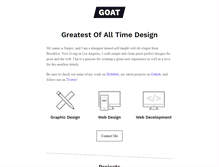 Tablet Screenshot of madebygoat.com